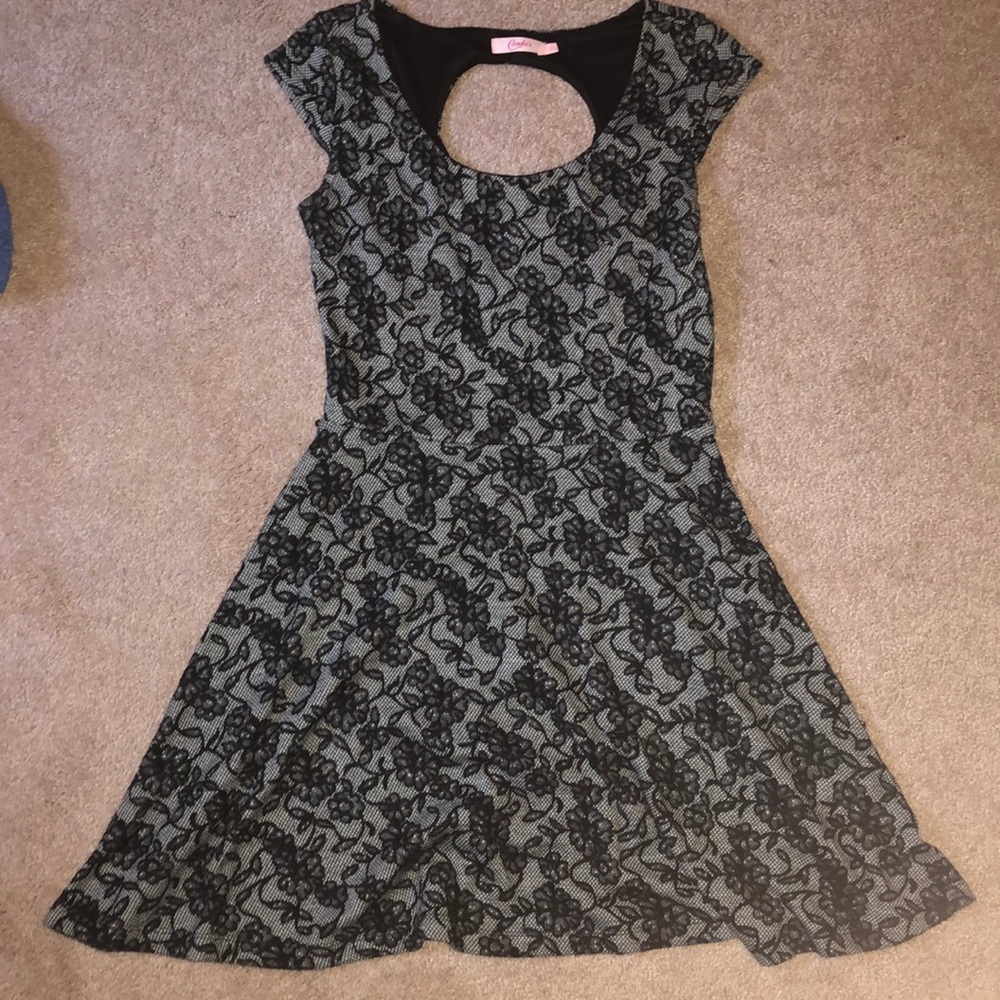 Black and grey dress